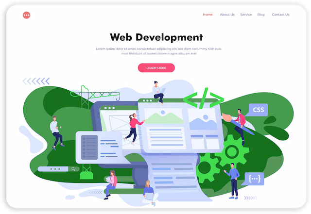 landing page