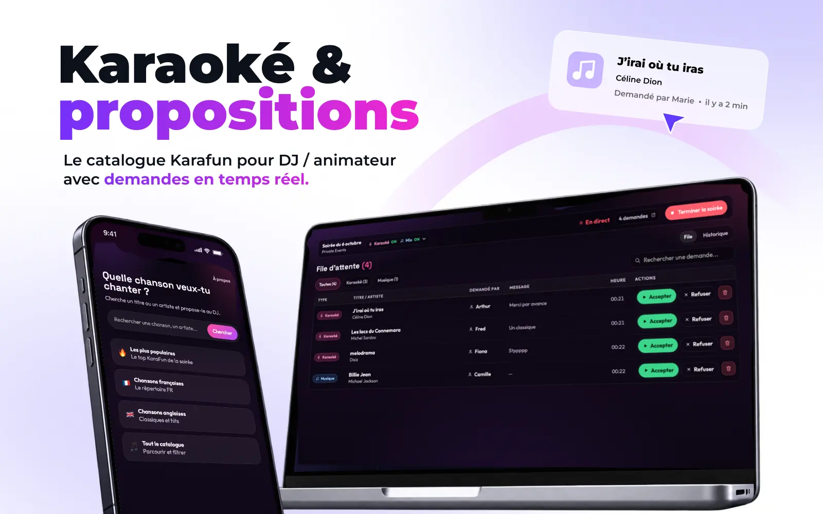 Karaoké & Propositions
